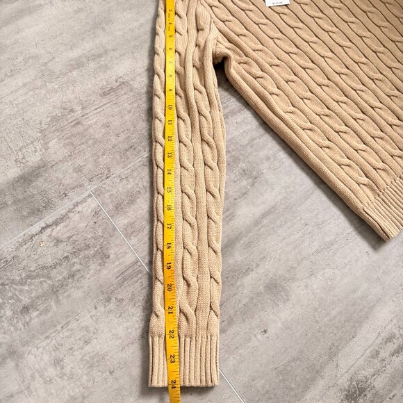 NWT Ralph Lauren Button-Trim Cable-Knit Cotton Sweater Size S - Picture 12 of 13